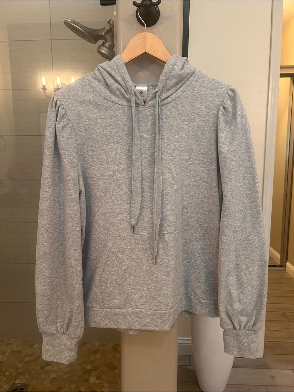 Women's Gray Hooded Sweatshirt - Soft Pullover Hoodie